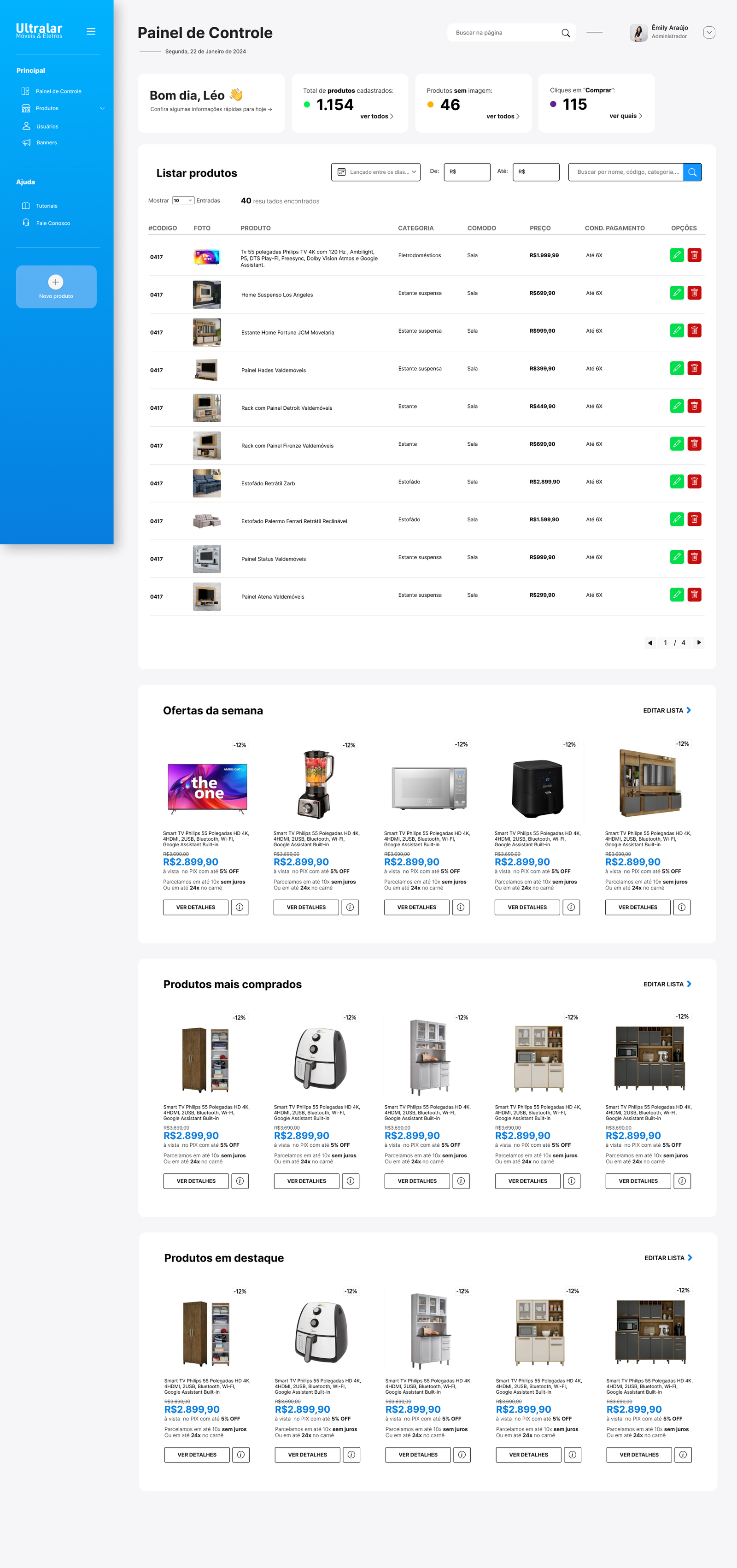 Sistema de Gestão Loja de Móveis